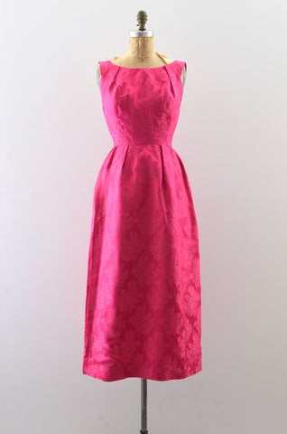 Vintage 1960s Pink Gown