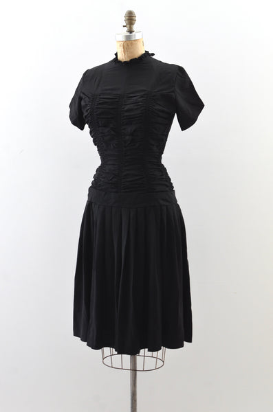 Vintage 1940's Ruched Dress