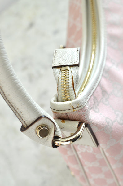 Gucci Abbey Monogram Hobo Pink