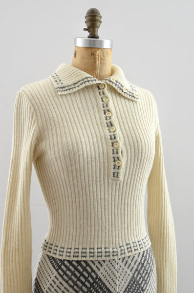 Vintage 1970s Knit Dress