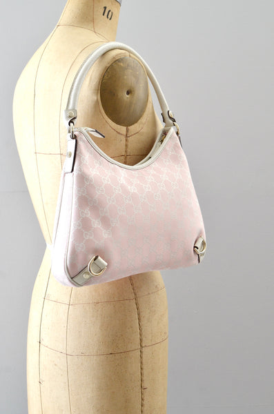 Gucci Abbey Monogram Hobo Pink