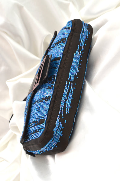 Rare Fendi Baguette Beaded Silk Bag