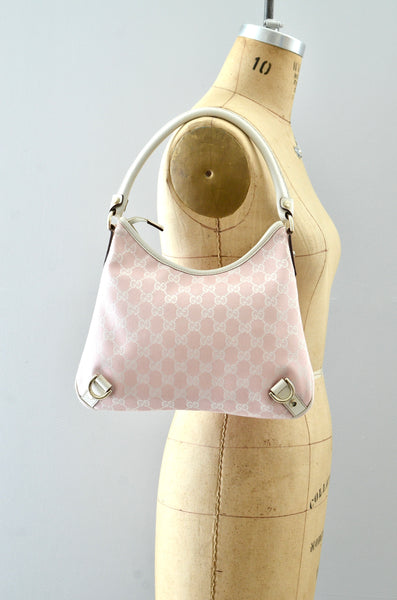Gucci Abbey Monogram Hobo Pink