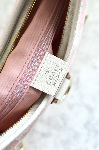 Gucci Abbey Monogram Hobo Pink