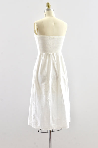 Vintage 1950s Strapless Cotton Slip