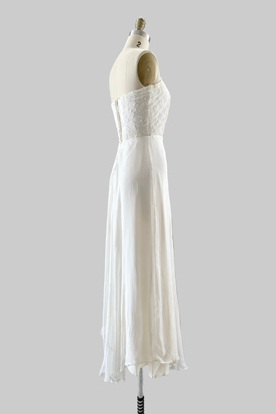 Vintage 1940s Strapless Gown