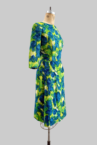 60s Printed Wiggle Dress