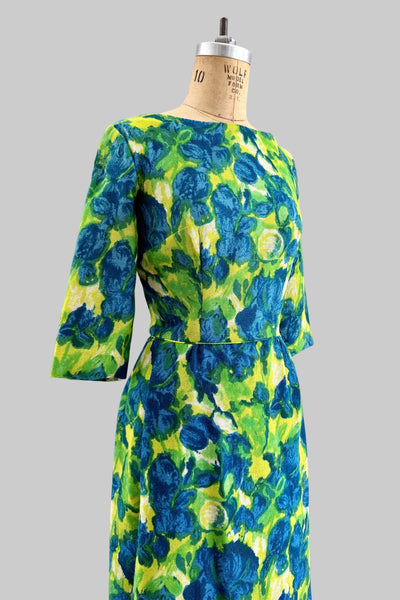 60s Printed Wiggle Dress