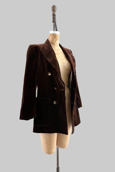 Rich Brown Blazer Jacket