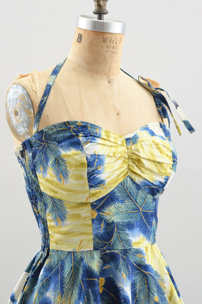 Kamehameha Red-Crowned Crane Dress - Pickled Vintage