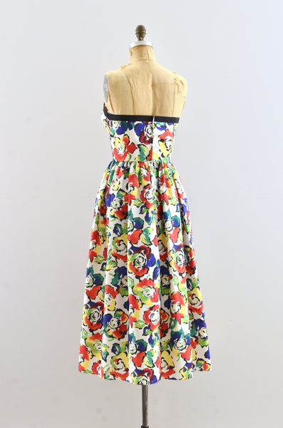 Vintage Marjon Couture Strapless Dress