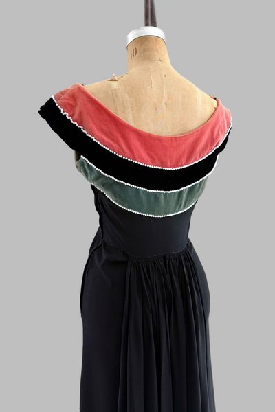 Vintage 1940s Rayon Dress