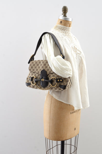 Gucci Horsebit Snaffle Shoulder Bag