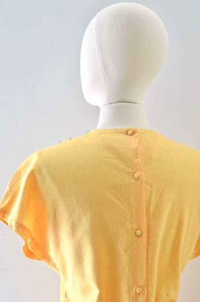 Vintage 1940s Yellow Top