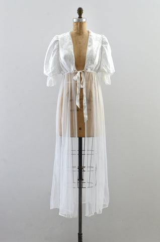 Vintage Puff Sleeve Nightgown