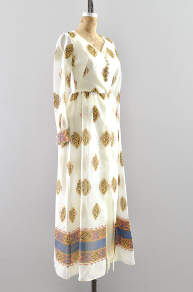 Vintage 1970s Alfred Shaheen Dress Set