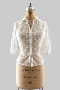 Vintage 1950s Sheer Top