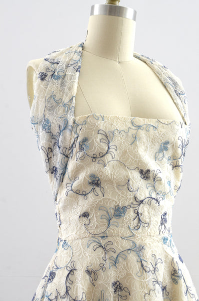 Vintage 1950s Halter Dress