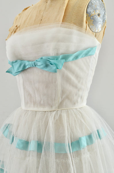 Vintage 1950's Lorie Deb Strapless Party Dress