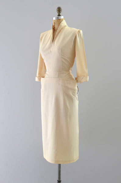 Vintage 1940s Sheath Dress