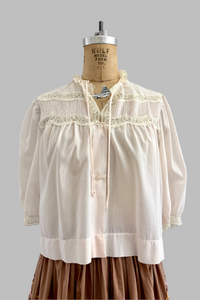 1950s Blush Bed Jacket