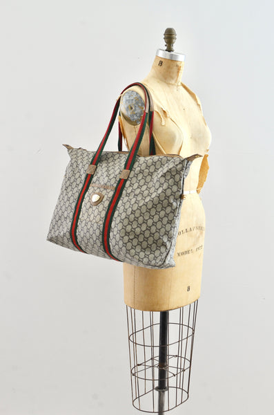 Gucci Sherry Line Weekender Monogram Bag GG PLUS