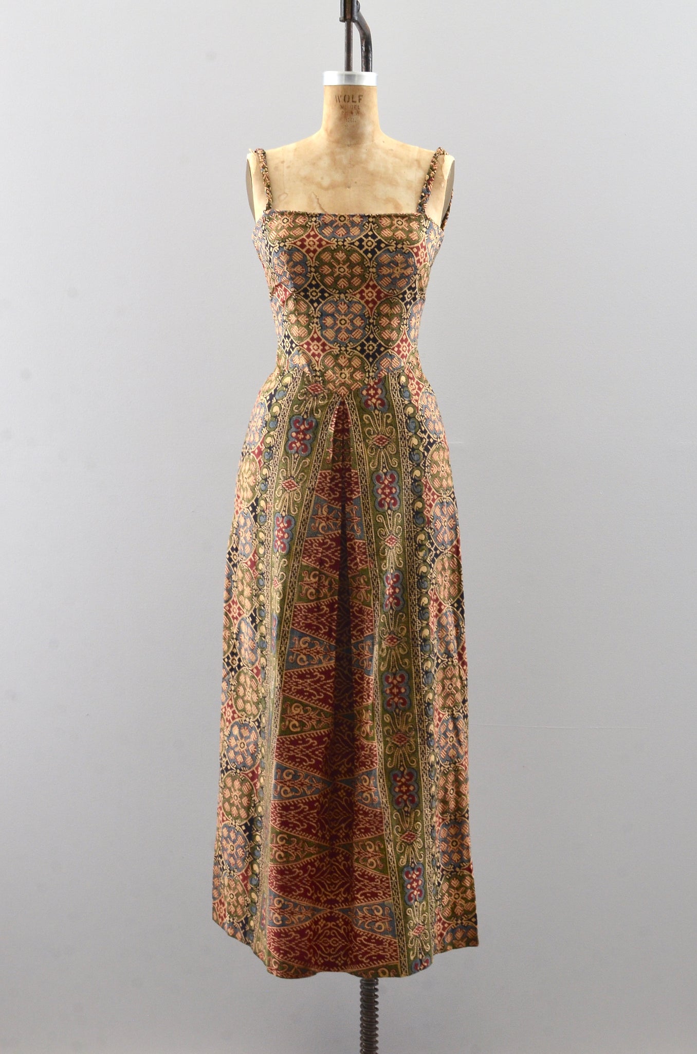 Vintage 70s Batik Dress