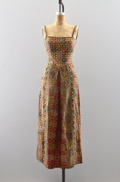 Vintage 70s Batik Dress