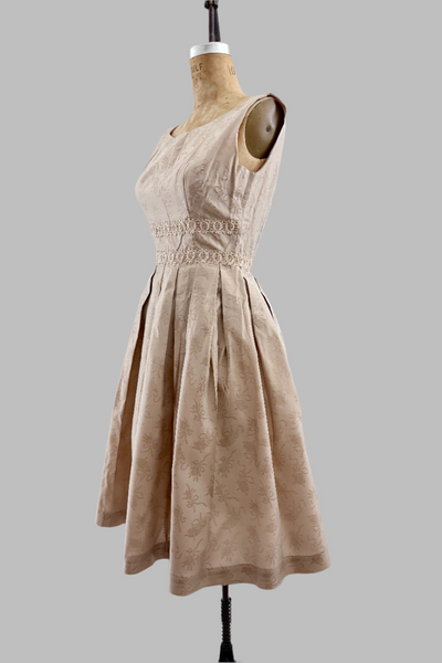 Vintage Dusty Beige Dress