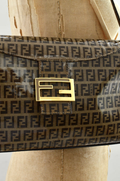 Fendi Mamma Baguette Tobacco Zucchino Bag