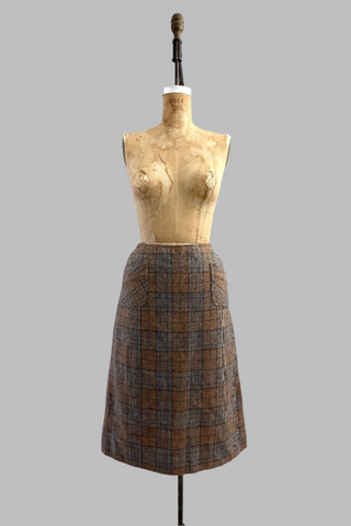 Vintage 70s Plaid Skirt