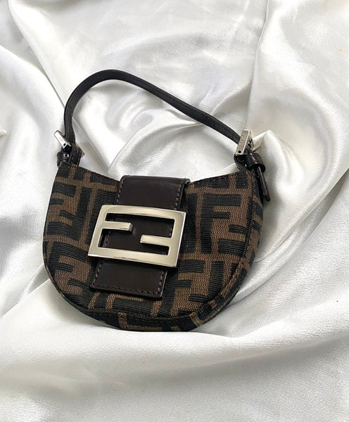 Fendi Zucca Micro Mini Croissant