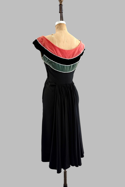 Vintage 1940s Rayon Dress