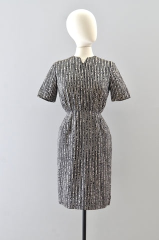 Vintage Egyptian Print Dress