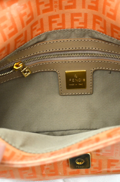 Fendi Baguette Orange Zucchino Bag