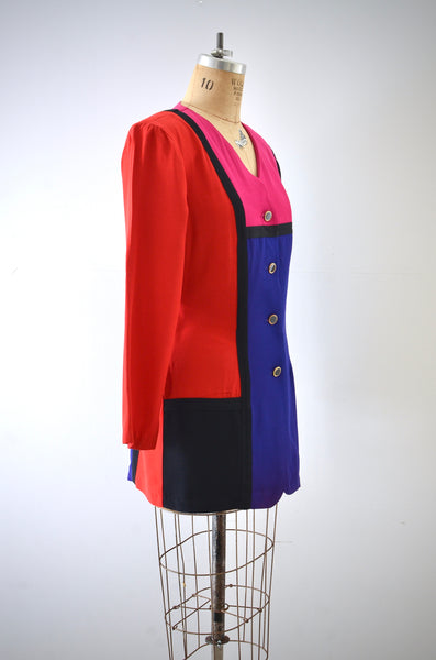 Vintage 1980s Colorblock Jacket