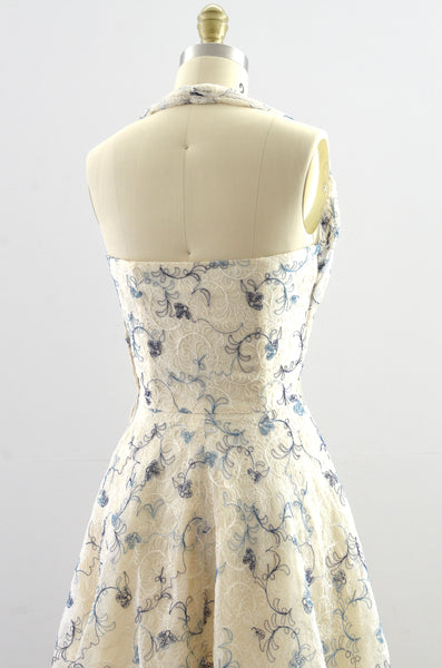 Vintage 1950s Halter Dress
