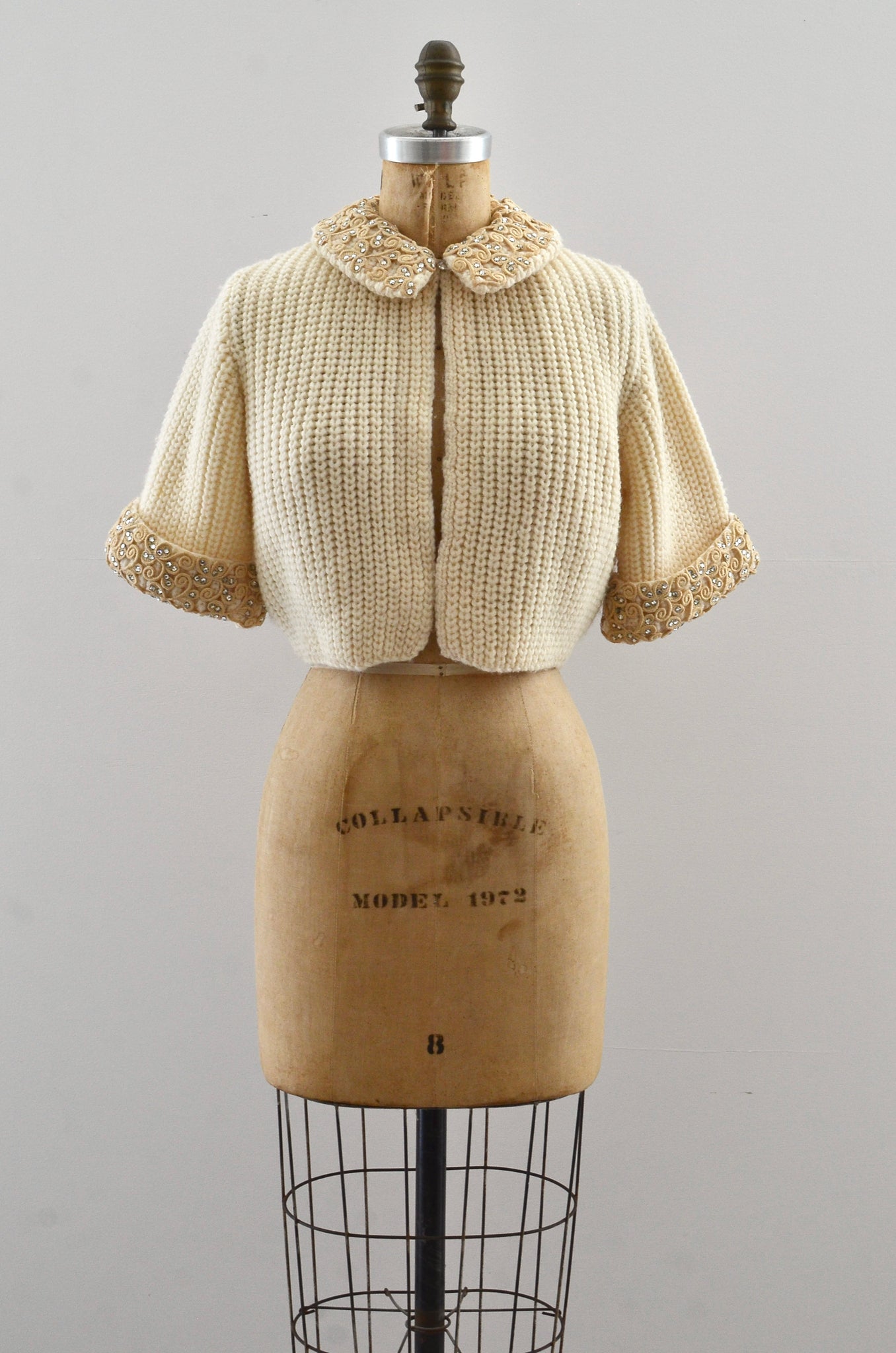 Vintage 1950's Chunky Cropped Cardigan
