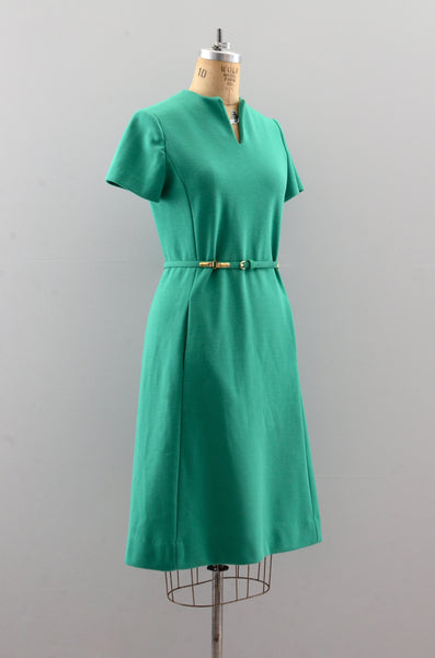 Vintage 1960s Green Dress