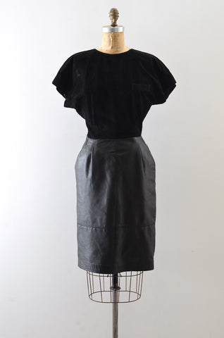 Vintage Leather Dress