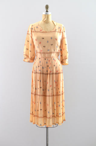 Vintage 60s Printed Dress