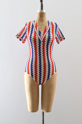 Vintage 60s Knit Bodysuit