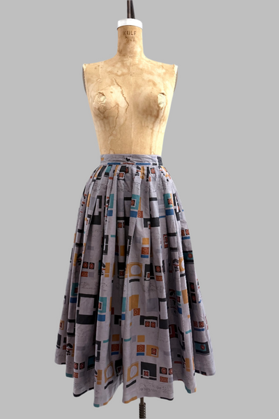 AS IS / Geometric Print Skirt