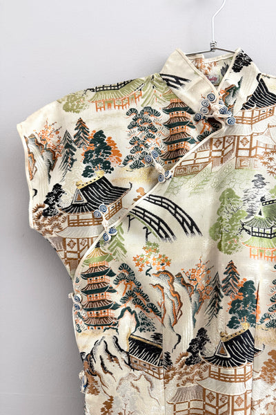 Vintage Brocade Cheongsam Dress
