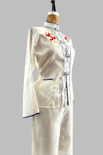 Vintage 1950s Oriental Pajama Set
