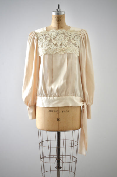 Vintage Cream Blouse