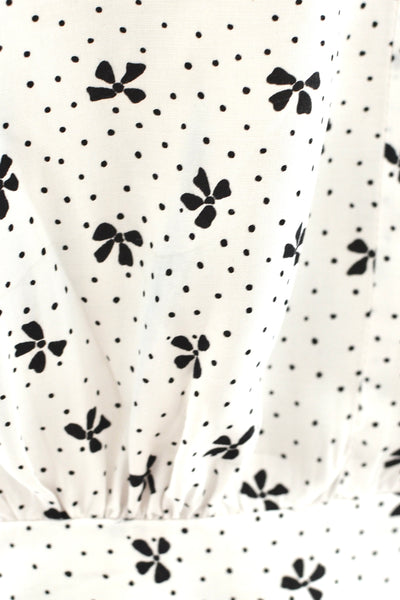 Vintage Bow Print Top