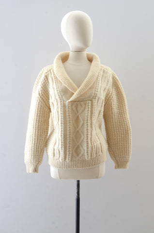 Vintage Chunky Cable Sweater
