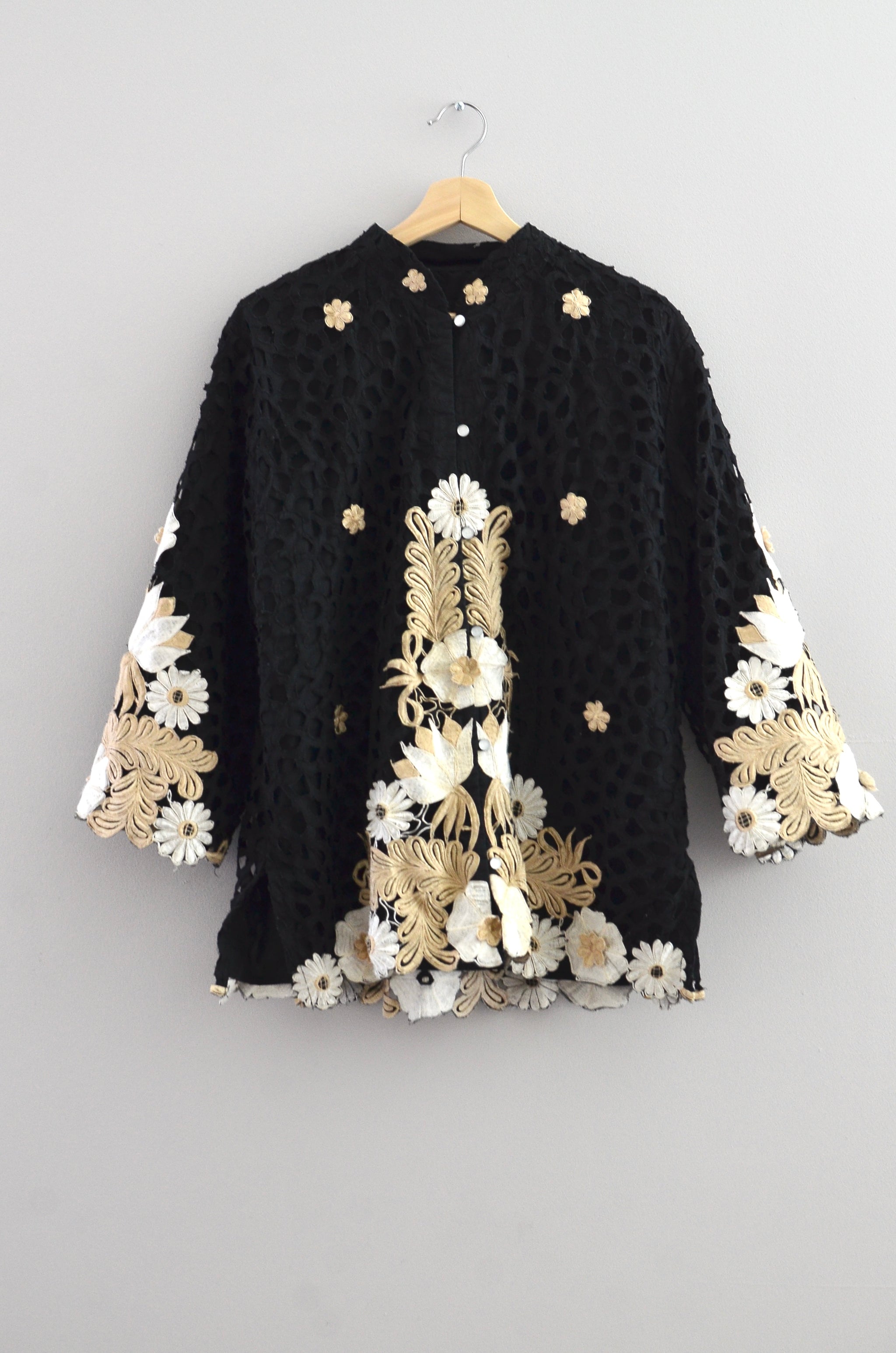 Vintage 3D Embroidered Top – Pickled Vintage