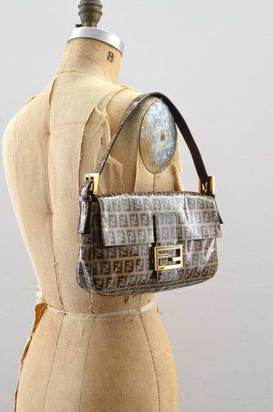 Fendi Baguette Tobacco Zucchino Bag